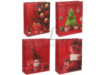 Подарочный пакет новогодний (18*24*8.5см) 3123-5558