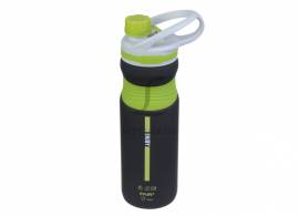 Бутылка спортивная пластиковая черно-зеленая 700ml 67-2939