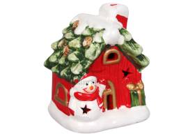 Декор Будинок Санти/Сніговика Led 8.8*7*10.2см KK23016B/5926*