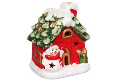 Декор Будинок Санти/Сніговика Led 8.8*7*10.2см KK23016B/5926*