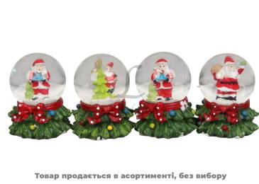 Декор Снігова Куля Ялинка 4 види 5.5*6см BH025/6015[12]*