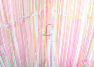 Шторка для фотозони "03 хамелеон" (біла) 5-68548