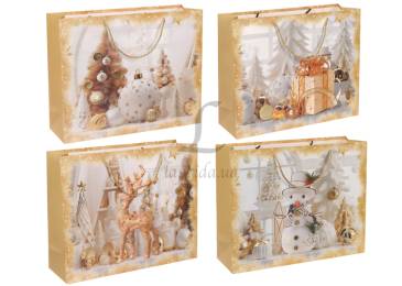 Подарочный пакет новогодний (39*30*11см) 3123-9877