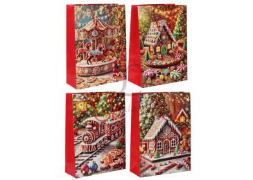 Подарочный пакет новогодний (31*42*12см) 3123-10255