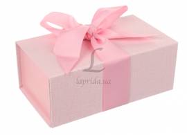 Итальянская подарочная коробка розовая (18*10 см)