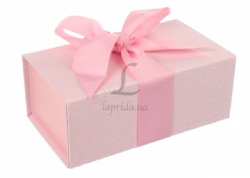 Итальянская подарочная коробка розовая (18*10 см)
