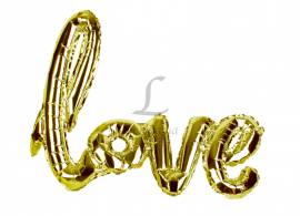 Воздушный шар "Love" золото 5-72330