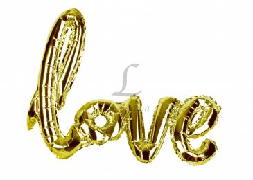 Воздушный шар "Love" золото 5-72330
