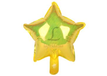 Воздушный шар звезда желтый (25см) 5-89529