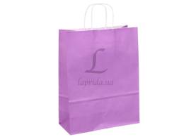 Бумажный пакет белый с ручками (250*110*330 мм) фиолетовый 2-66926137