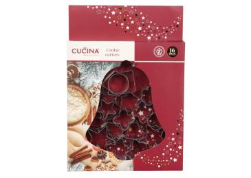Форми д/печива нерж. 16 шт Новорічний 170493040/7283 N*