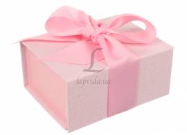 Итальянская подарочная коробка розовая (13.5*10 см)