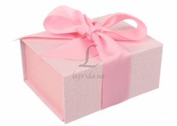 Итальянская подарочная коробка розовая (13.5*10 см)