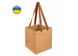 Пакет-переноска (25*25*28см) крафт 255-9292