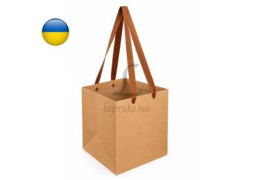 Пакет-переноска (25*25*28см) крафт 255-9292