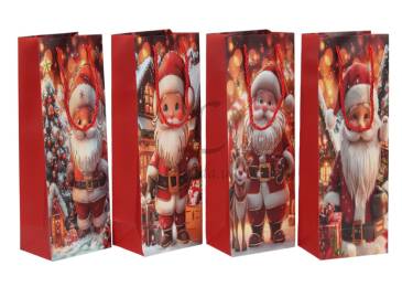 Подарочный пакет новогодний (12*35*9см) 3123-10095