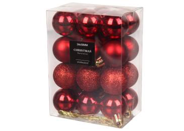 Набір куль 24шт 24x30мм червона AVS100020/5181 N*