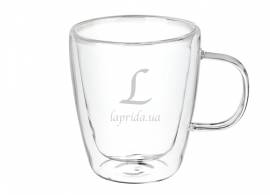 Чашка стеклянная с двойным дном 200ml 671-101
