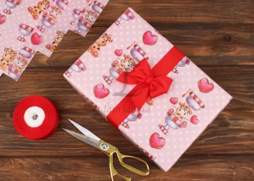 Папір пакувальний у листах 10л "Жирафік" (0,7м х1м) 80г/м2 255-6833