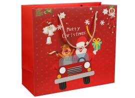 Подарочный пакет новогодний (30*27*12см) 3123-6371