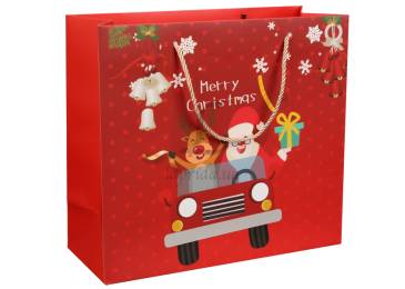 Подарочный пакет новогодний (30*27*12см) 3123-6371