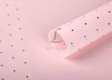 Плівка із серцями у листах 58*58см 50мкм (Н165) 5-87150