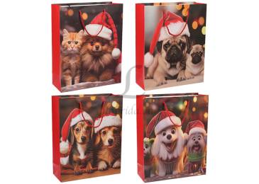 Подарочный пакет новогодний (26*32*10см) 3123-5459