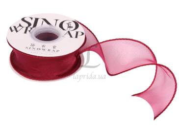 Стрічка органза із жорстким краєм 3,8см-9,1м (011) 5-87761