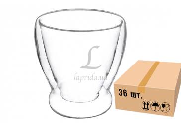 Склянка скляна з подвійним дном 250ml 671-064