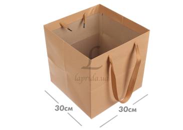 Пакет картонный (30*30*30см) крафт 3123-9174
