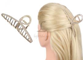 Краб "Fashion 104" металический золотой с камнями 11,5см 1-200751