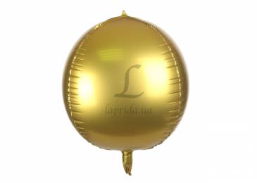 Воздушный шар матовый овальный (золото)